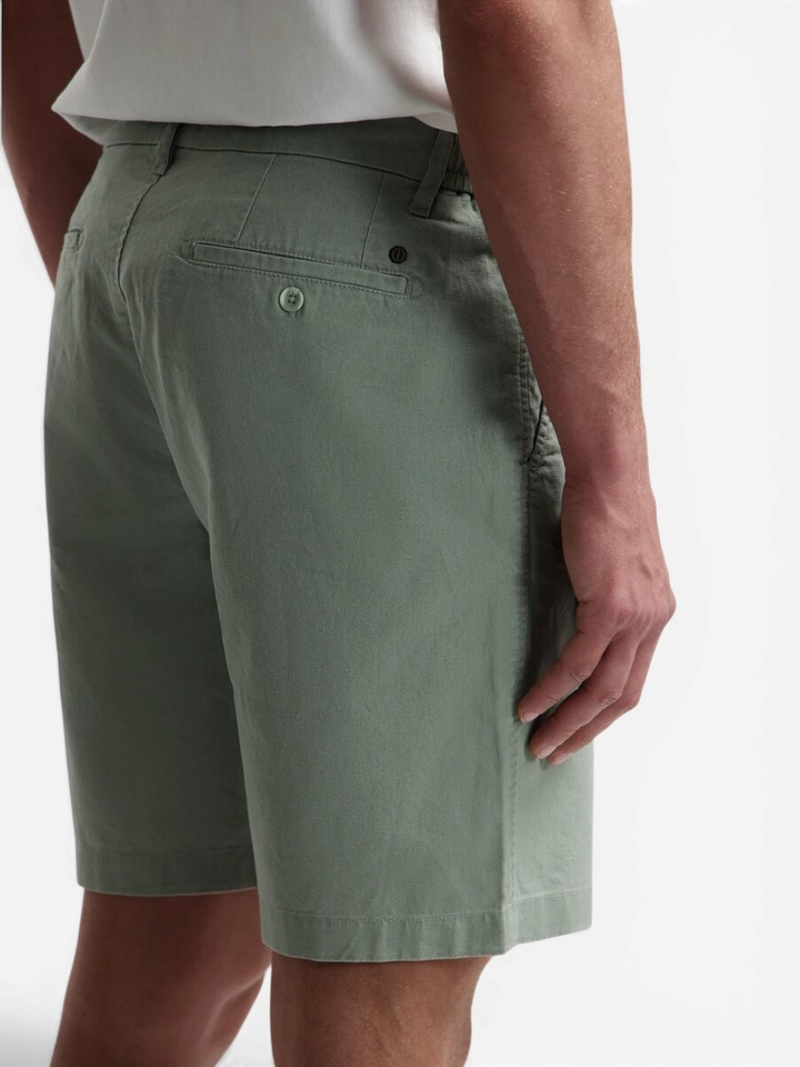 Kaki groene linnen short Dstrezzed