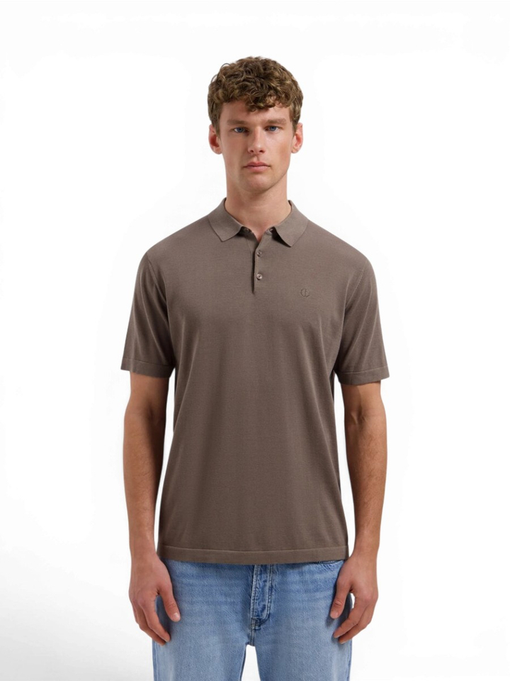 Donkerbruine polo Camilo Dstrezzed