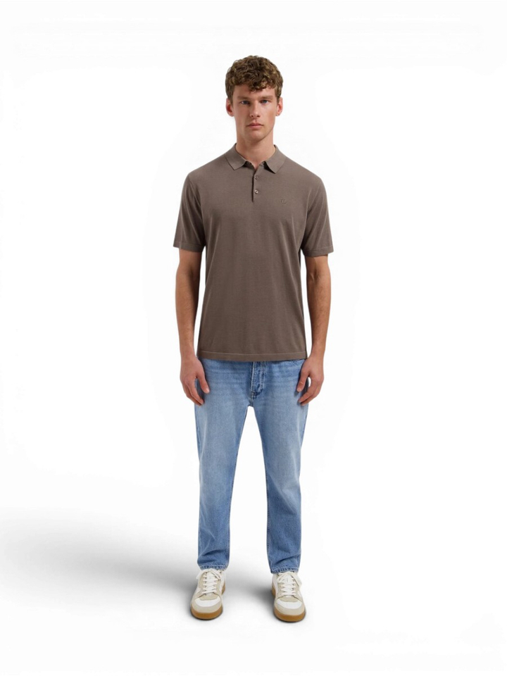 Donkerbruine polo Camilo Dstrezzed
