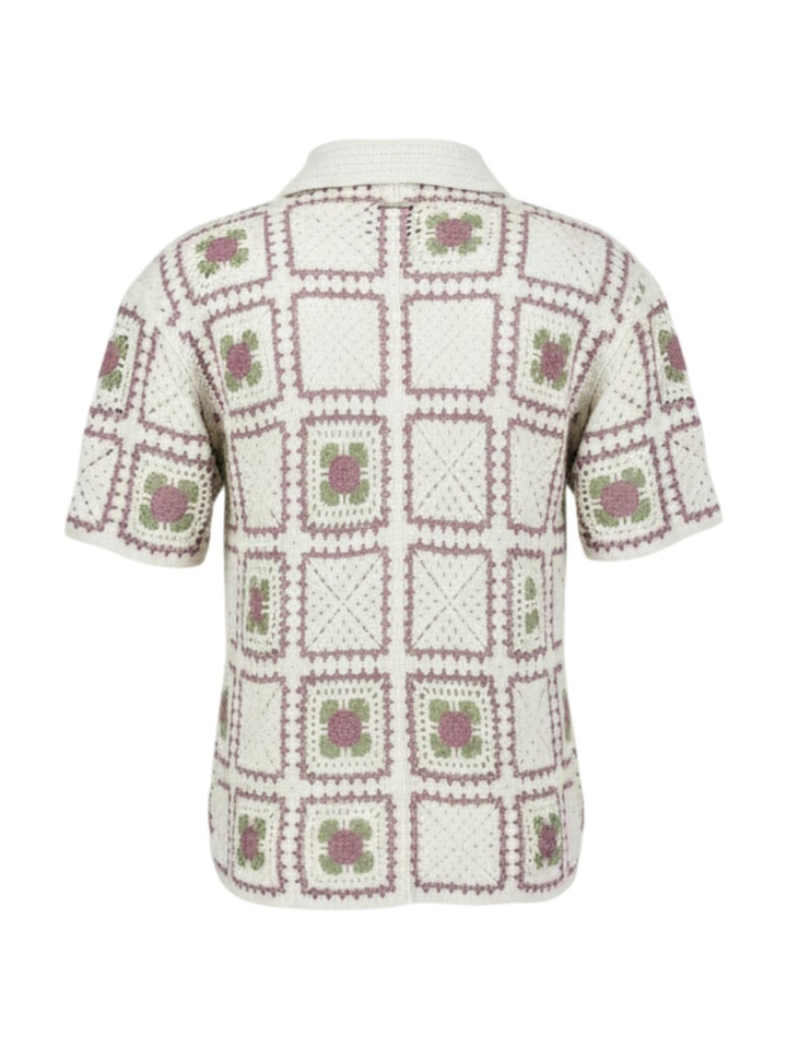 Gehaakte polo met knoopsluiting Shane Dstrezzed