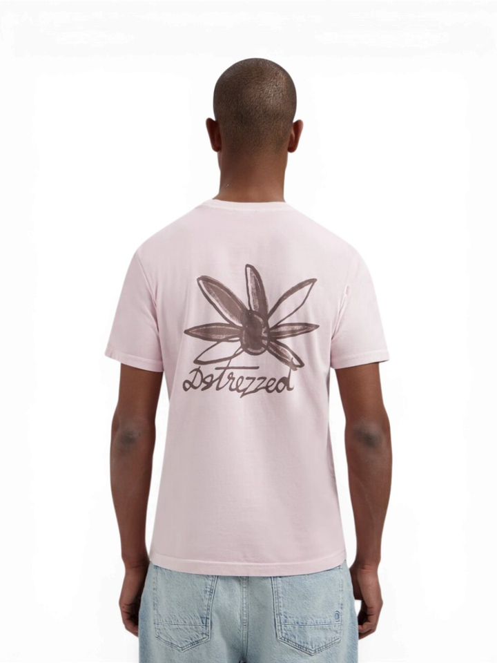 Roze T-shirty met opdruk Dstrezezd 