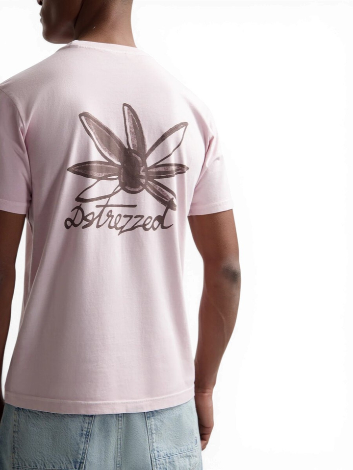 Roze T-shirty met opdruk Dstrezezd 