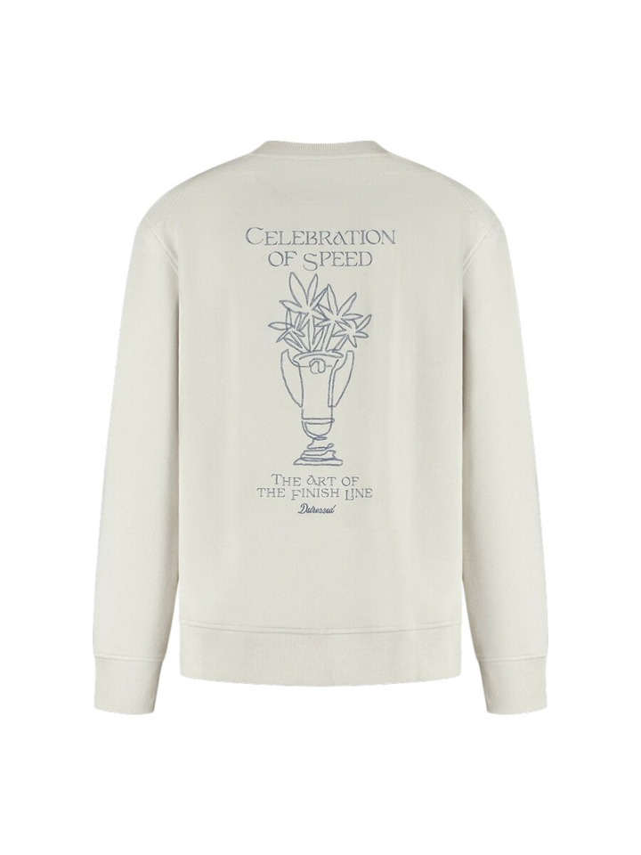 Ecru sweater met print Karas Dstrezzed