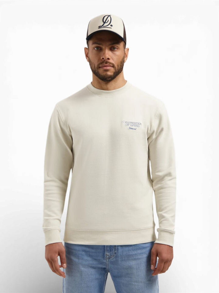 Ecru sweater met print Karas Dstrezzed