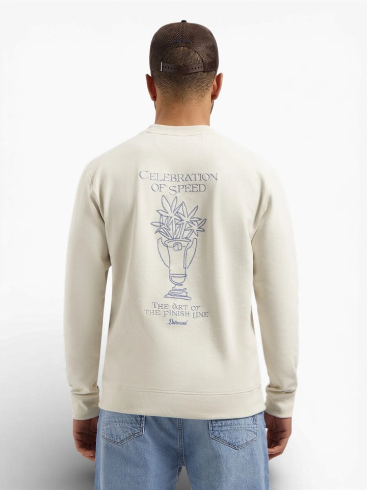 Ecru sweater met print Karas Dstrezzed