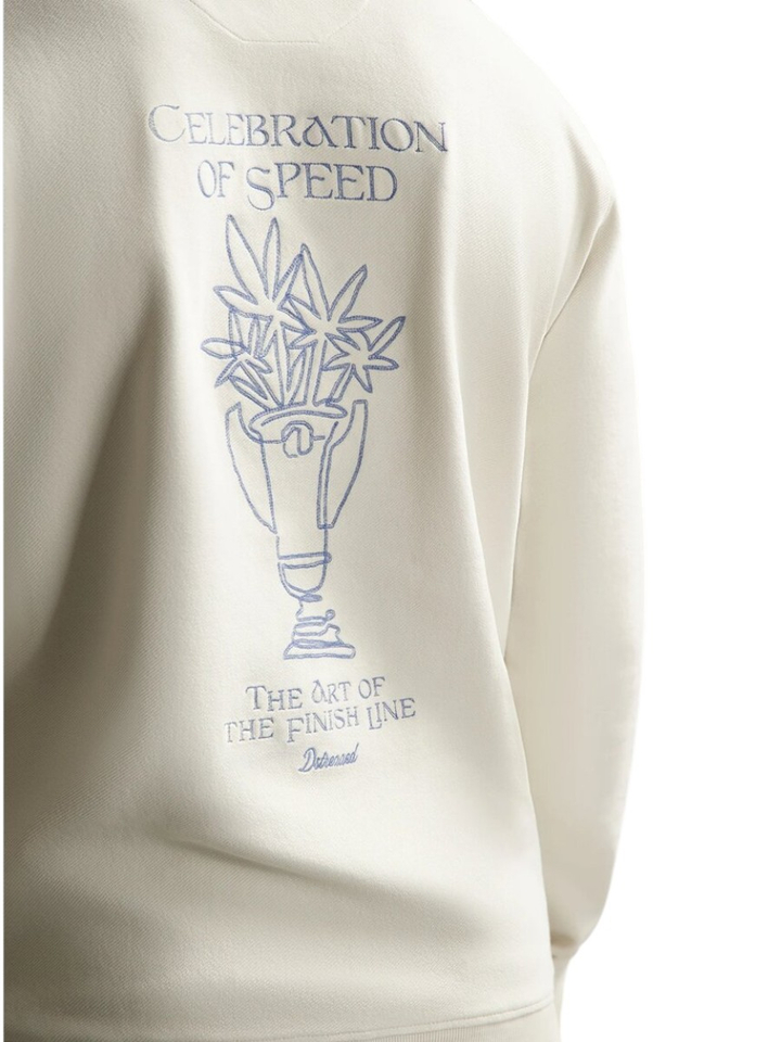 Ecru sweater met print Karas Dstrezzed