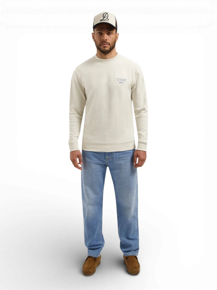 Ecru sweater met print Karas Dstrezzed