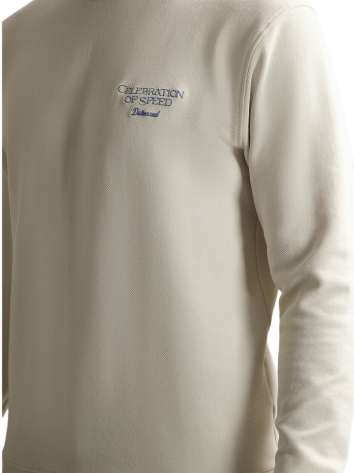 Ecru sweater met print Karas Dstrezzed