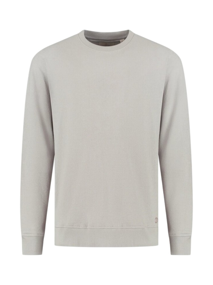 Grijze katoenen sweater met ronde hals Lasse Dstrezzed