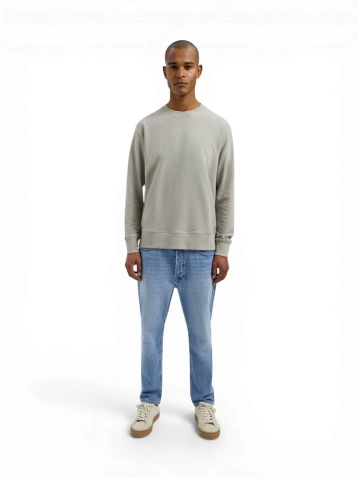 Grijze katoenen sweater met ronde hals Lasse Dstrezzed