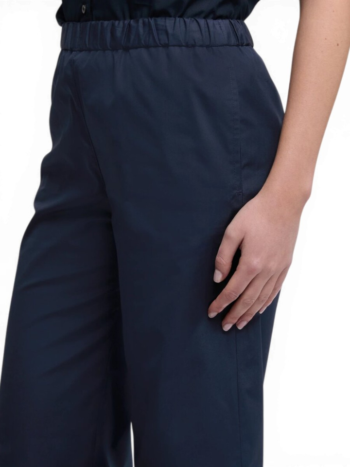 Marineblauwe loose fit broek Aspesi