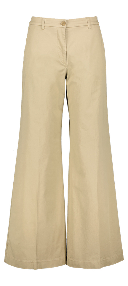 Beige wijde broek Aspesi