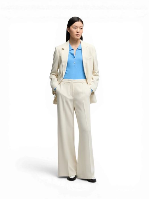 Beige wijde broek Aspesi