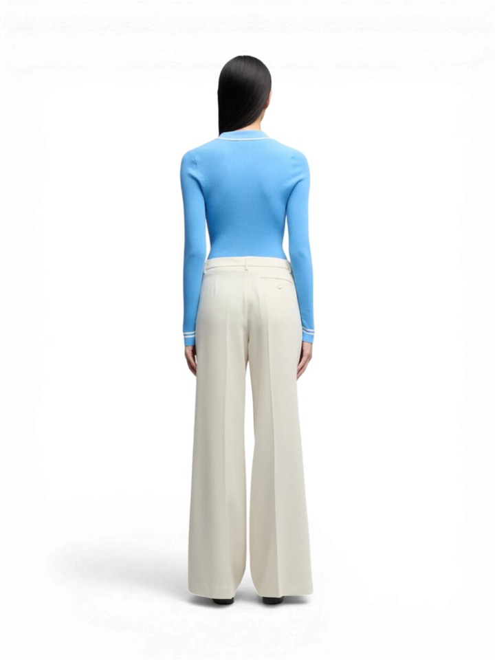 Beige wijde broek Aspesi