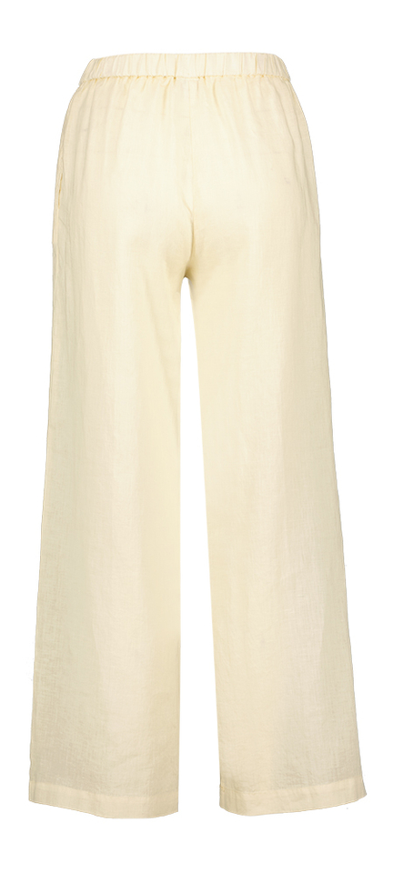 Ecru linnen loose fit broek Aspesi