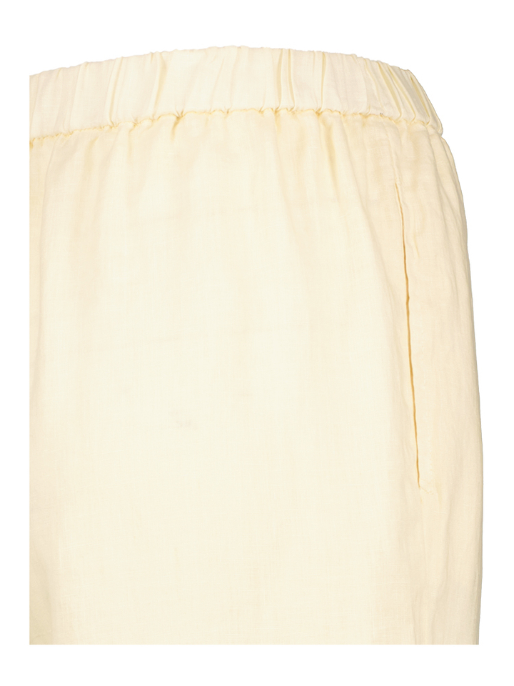 Ecru linnen loose fit broek Aspesi