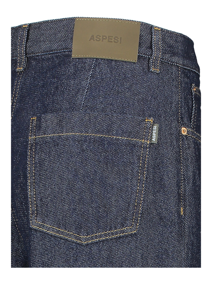 Donkerblauwe loose fit jeans Aspesi 