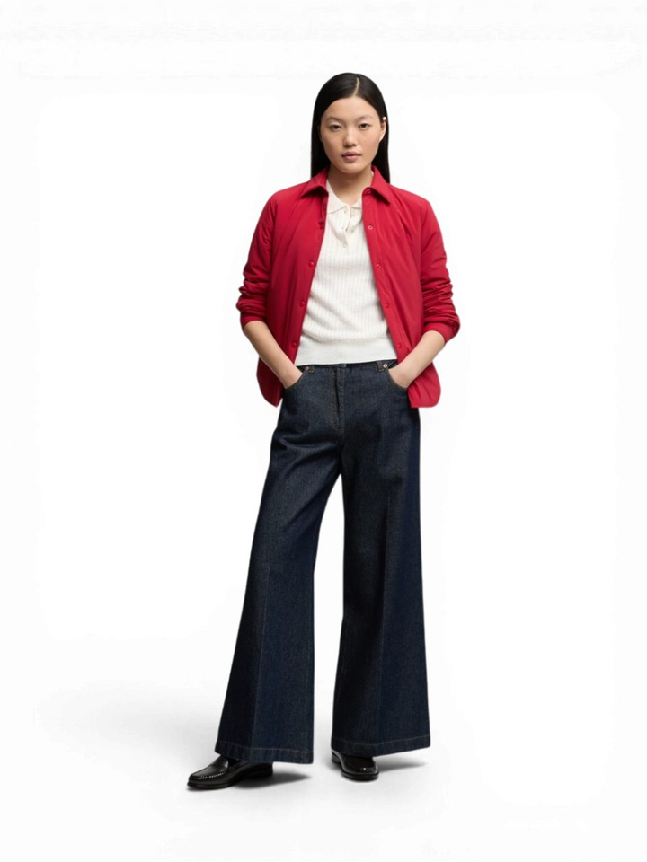Donkerblauwe loose fit jeans Aspesi 