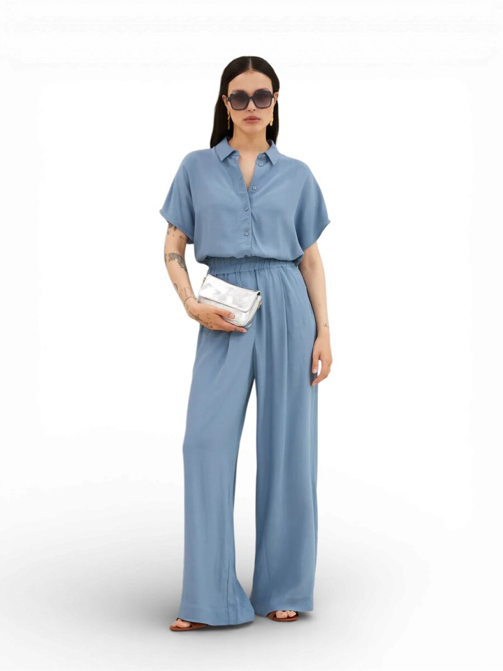 Blauwe blouse Barley By-Bar