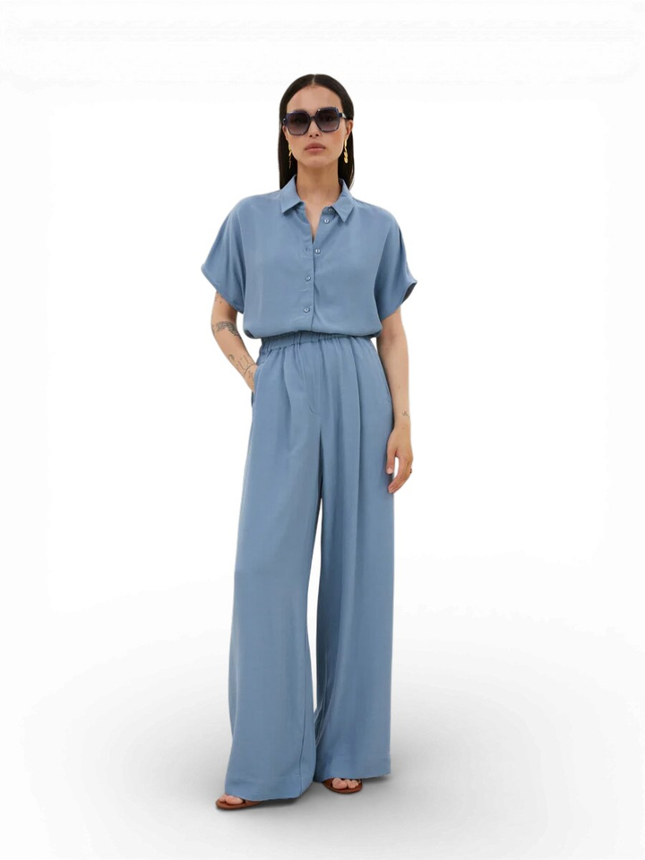 Blauwe blouse Barley By-Bar