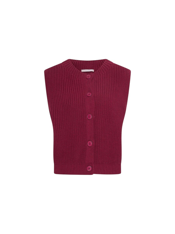 Bordeaux mouwloze gilet Nori Oceano By-Bar 
