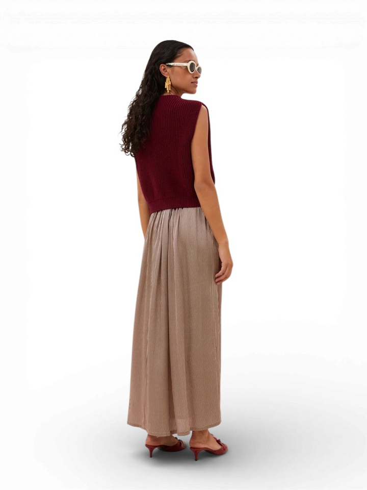 Bordeaux mouwloze gilet Nori Oceano By-Bar 