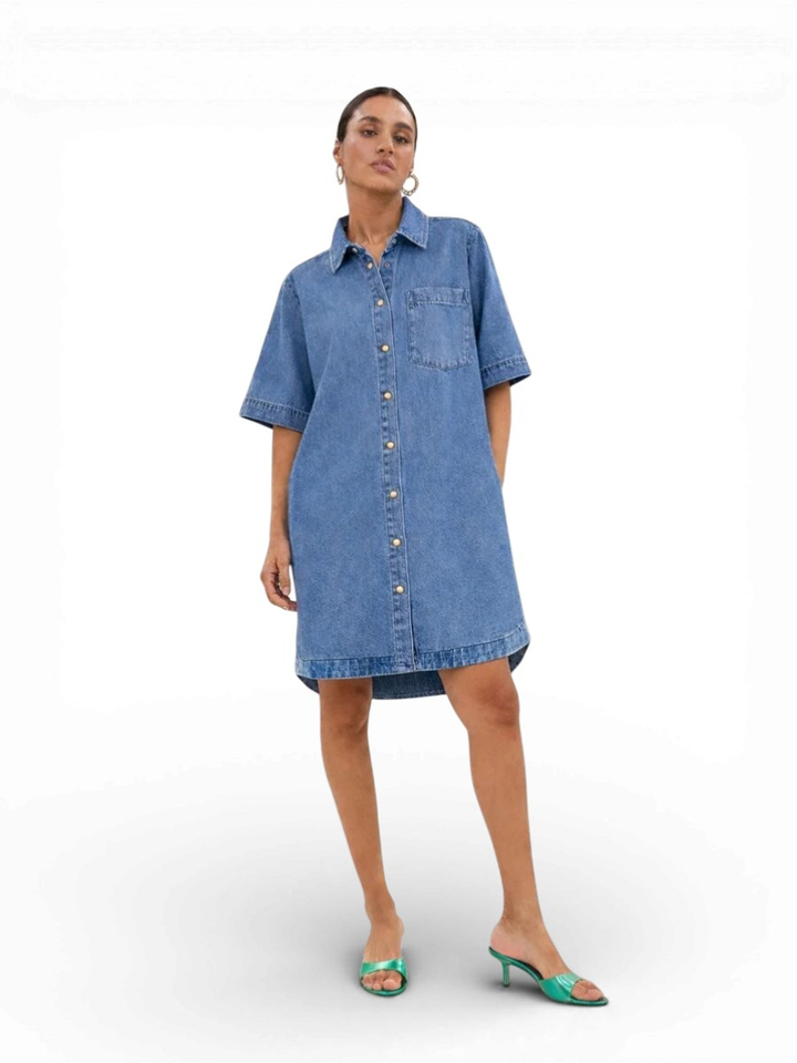 Blauwe jeansjurk Lexia By-Bar 