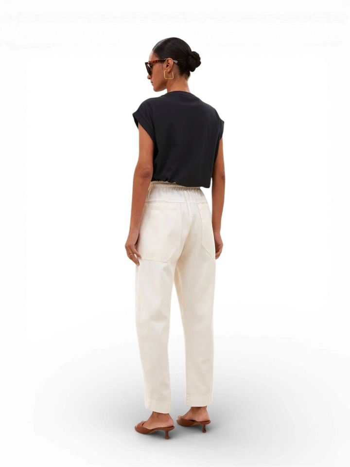 Ecrukleurige broek Izzy By-Bar