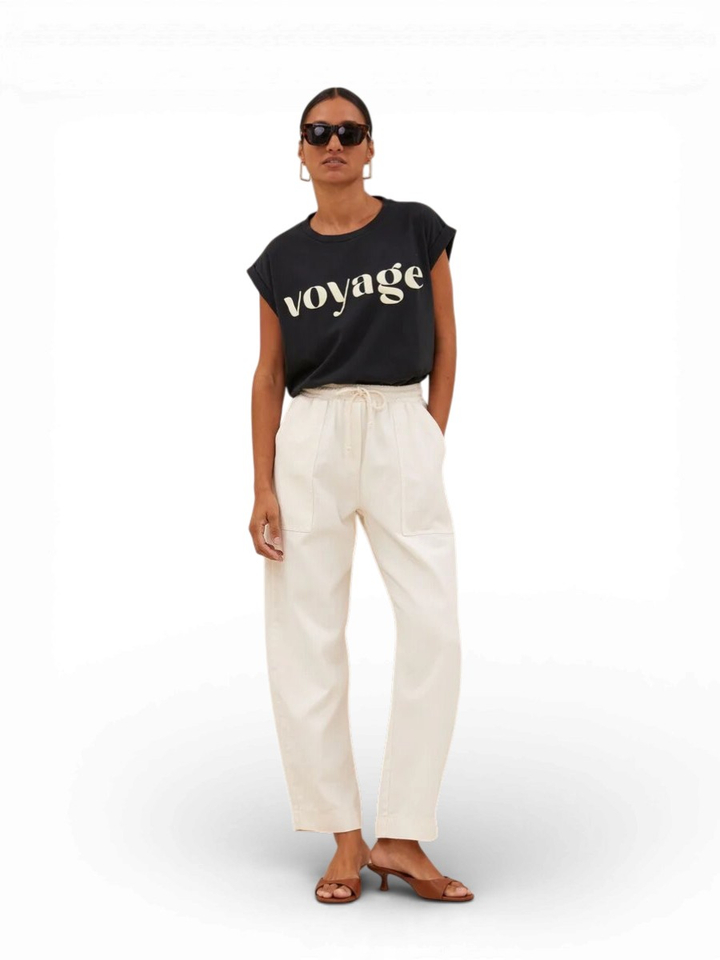 Ecrukleurige broek Izzy By-Bar