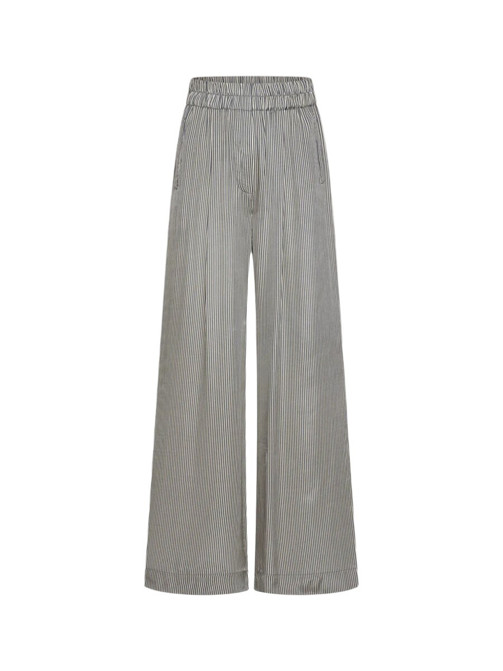 Blauwe gestreepte broek By-Bar