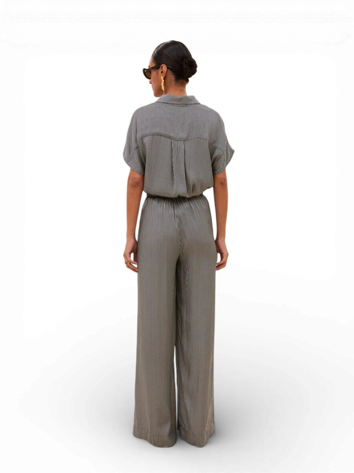 Blauwe gestreepte broek By-Bar