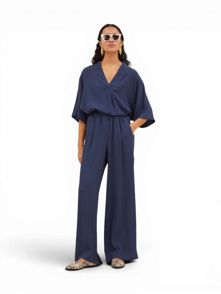 Donkerblauwe geklede broek Benji By-Bar