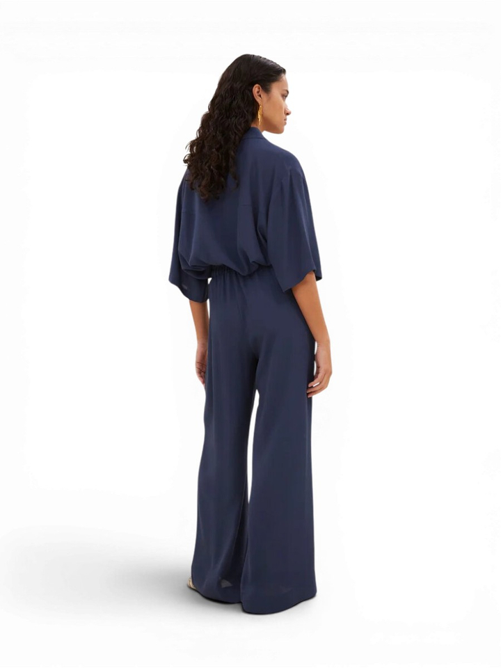 Donkerblauwe geklede broek Benji By-Bar