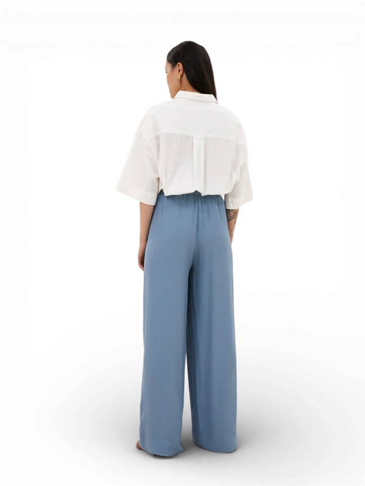 Blauwe casual broek Benji By-Bar