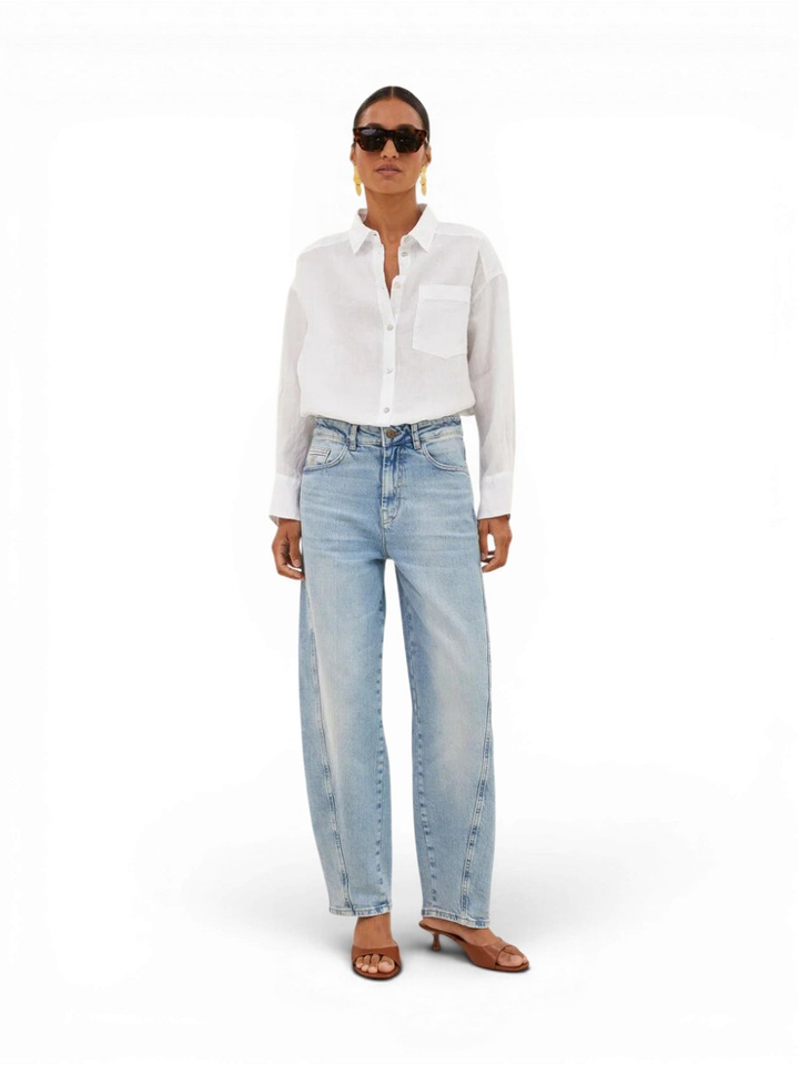 Blauwe loose fit jeans Begum By-Bar