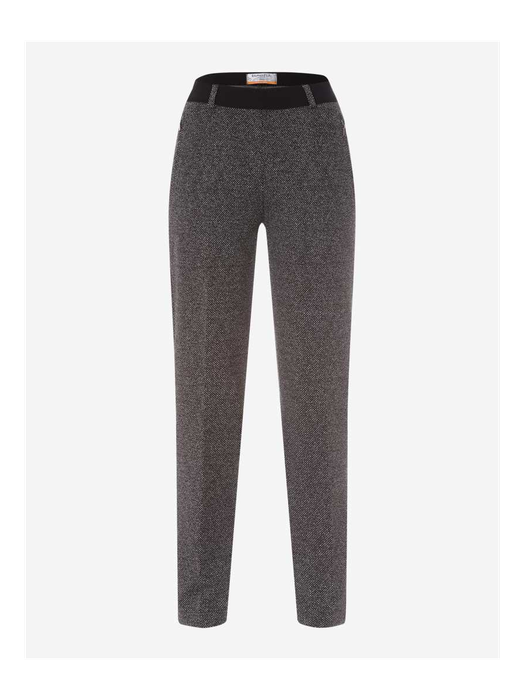Grijze gestippelde broek met elastiek Raphaela By Brax