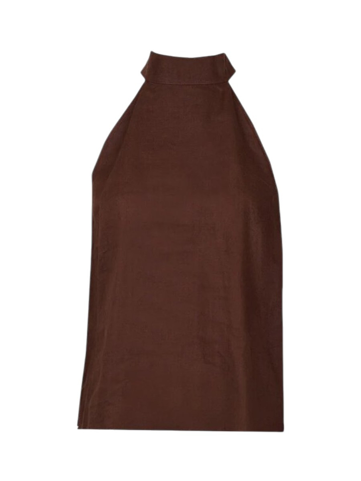 Bruine linnen top Mystique March 23 