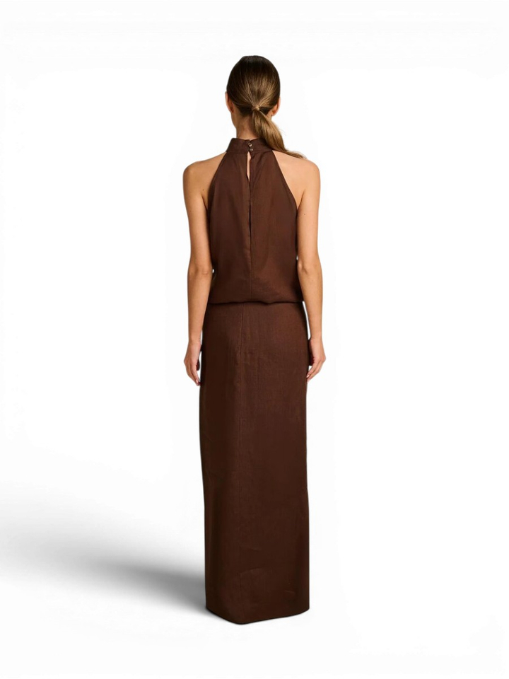 Bruine linnen top Mystique March 23 