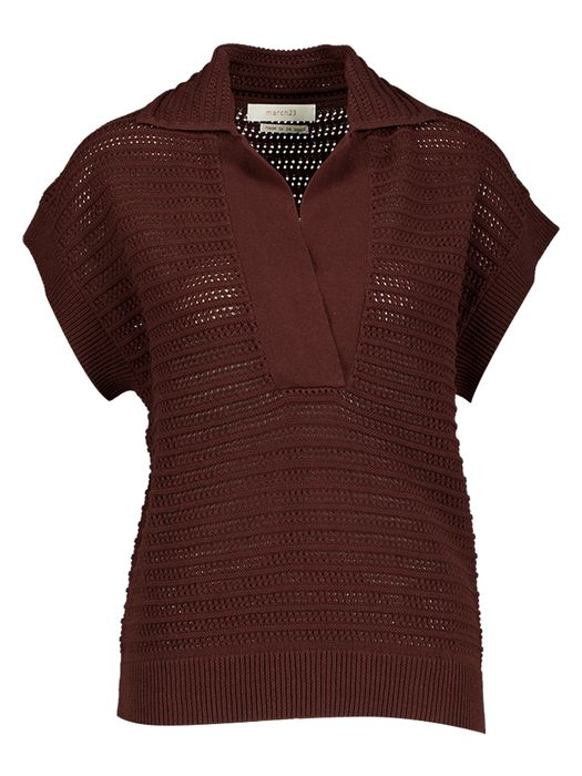 Bruine transparante trui Trust March