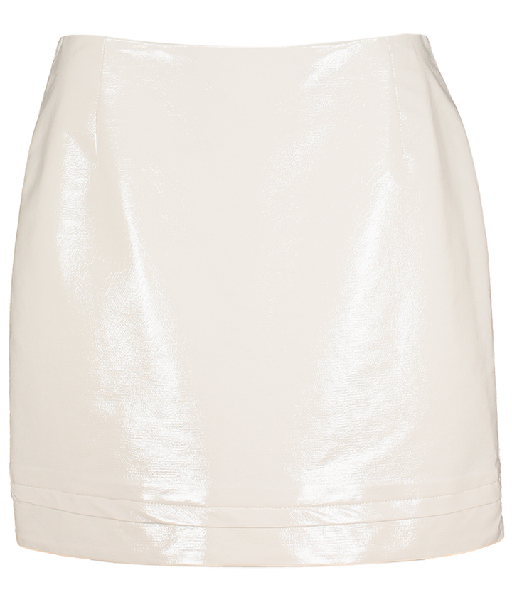 Ecru rok in lederlook Eon March 23