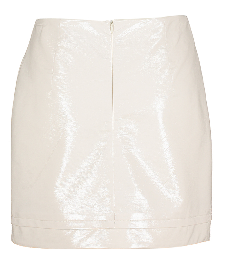 Ecru rok in lederlook Eon March 23