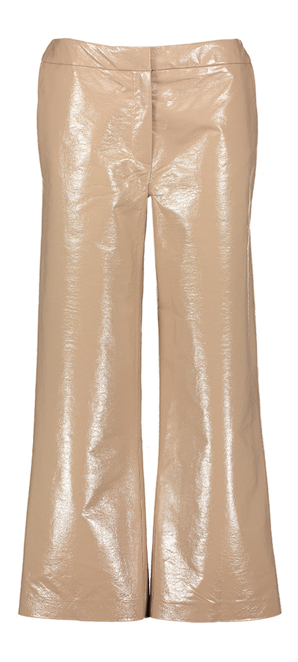 Beige driekwart broek in lederlook Misa March 23