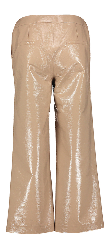 Beige driekwart broek in lederlook Misa March 23