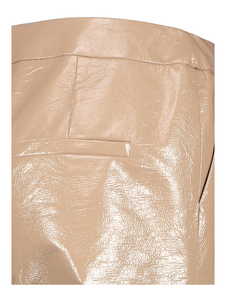 Beige driekwart broek in lederlook Misa March 23