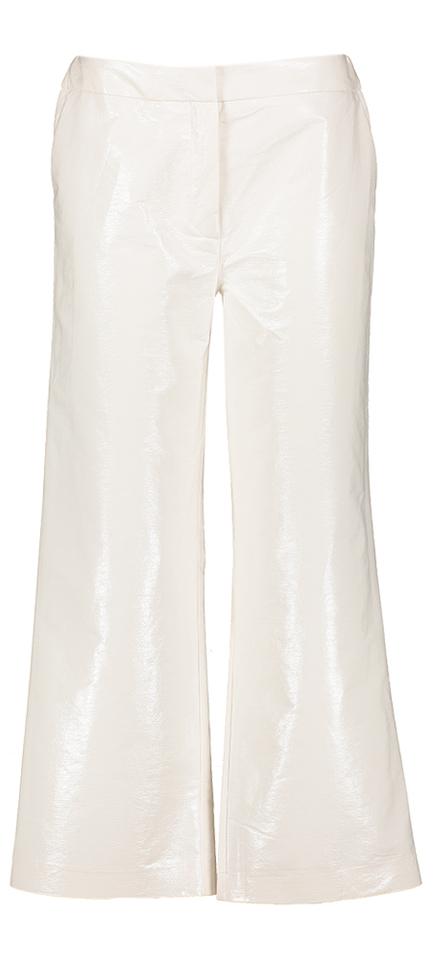 Ecru driekwart broek in lederlook Misa March 23