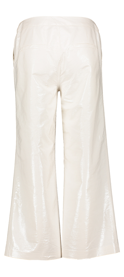 Ecru driekwart broek in lederlook Misa March 23