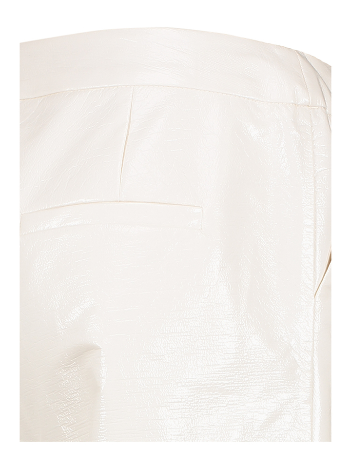 Ecru driekwart broek in lederlook Misa March 23