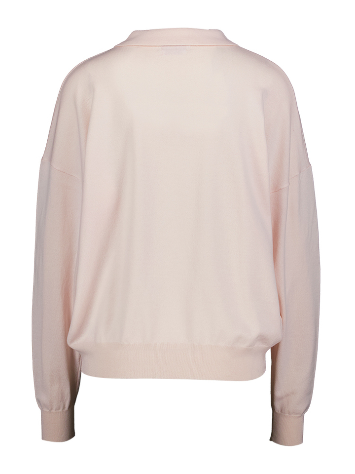 Roze pull met polokraag Clarity March23