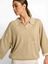 Safari groene oversized pull met polokraag Lush March23