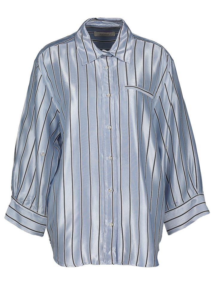 Blauwe gestreepte blouse Alicia March 23 